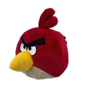 Angry Birds Red Stuffed Animal Plush Toy Bird Round 9" Commonwealth 2010